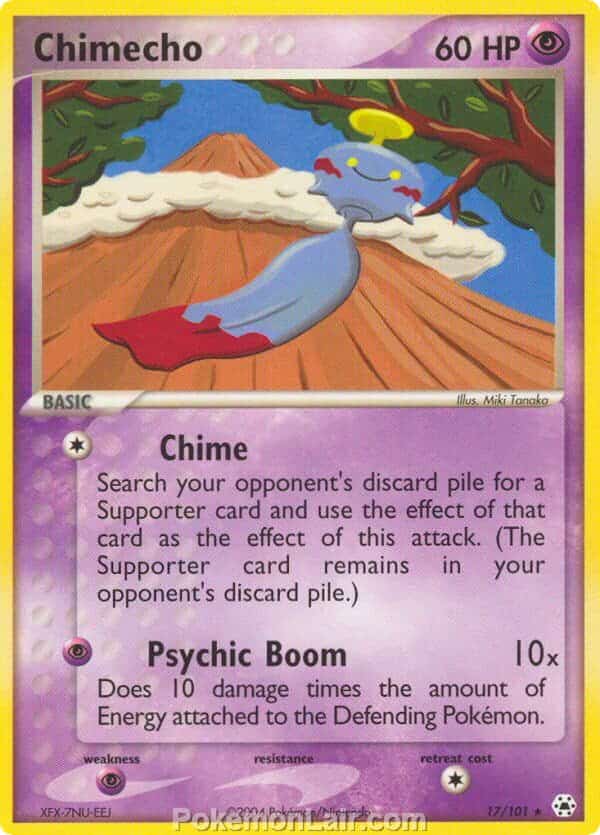 2004 Pokemon Trading Card Game EX Hidden Legends Set 17 Chimecho