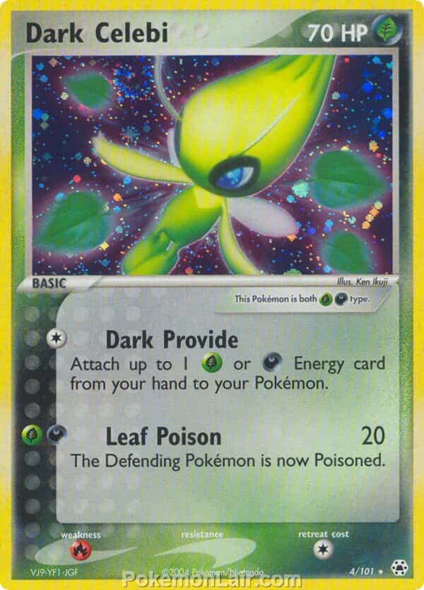 2004 Pokemon Trading Card Game EX Hidden Legends Set 4 Dark Celebi