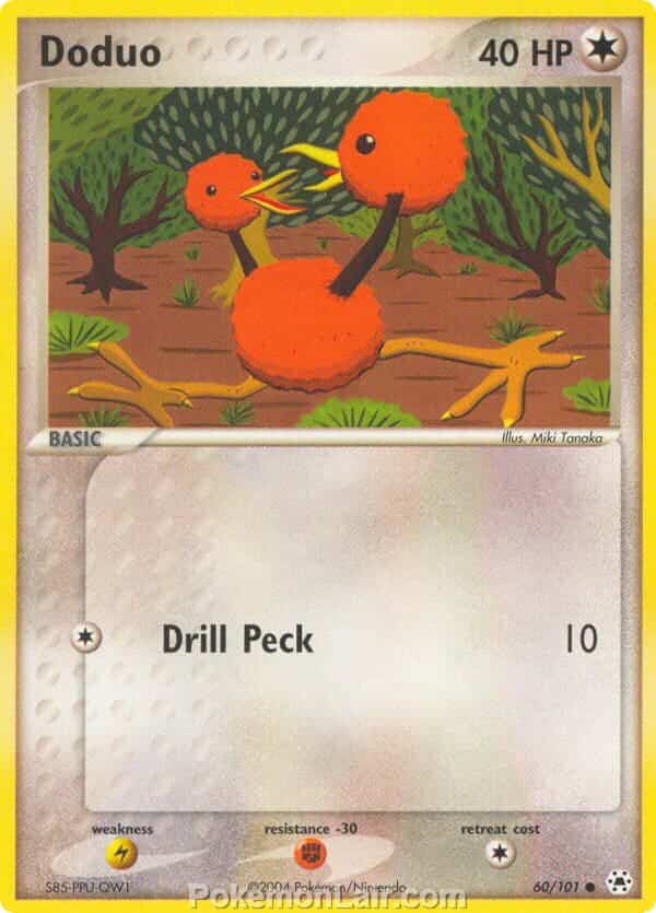 2004 Pokemon Trading Card Game EX Hidden Legends Set 60 Doduo