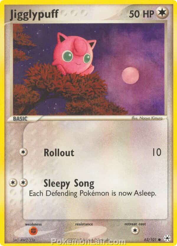 2004 Pokemon Trading Card Game EX Hidden Legends Set 63 Jigglypuff