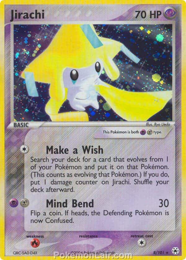 2004 Pokemon Trading Card Game EX Hidden Legends Set 8 Jirachi