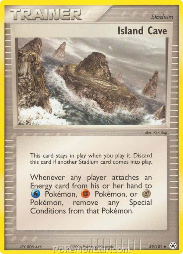 2004 Pokemon Trading Card Game EX Hidden Legends Set 89 Island Cave