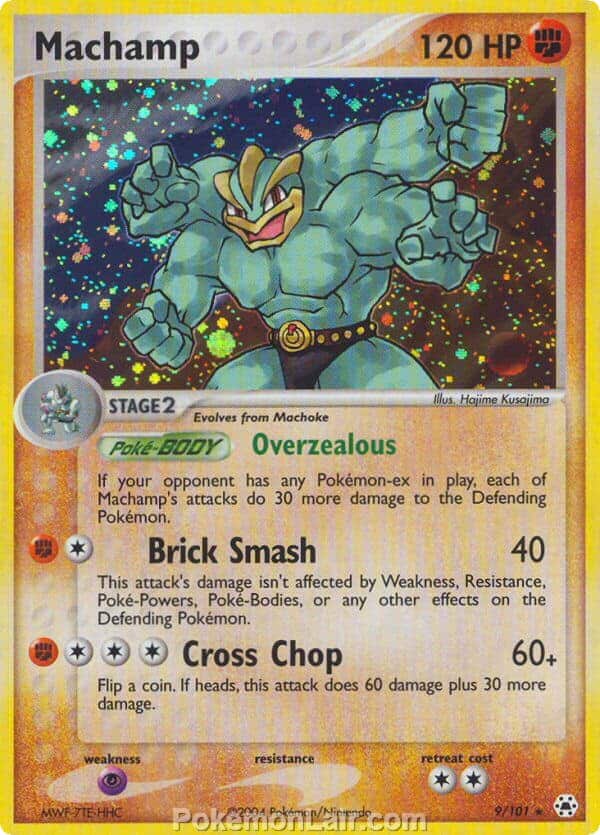 2004 Pokemon Trading Card Game EX Hidden Legends Set 9 Machamp