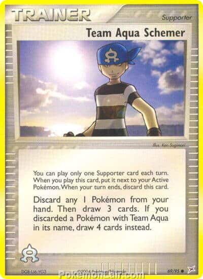 2004 Pokemon Trading Card Game EX Team Magma VS Team Aqua Price List 69 Team Aqua Schemer