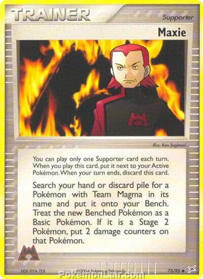 2004 Pokemon Trading Card Game EX Team Magma VS Team Aqua Price List 73 Maxie