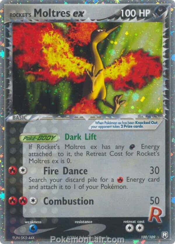 2004 Pokemon Trading Card Game EX Team Rocket Returns Price List 100 Rockets Moltres EX