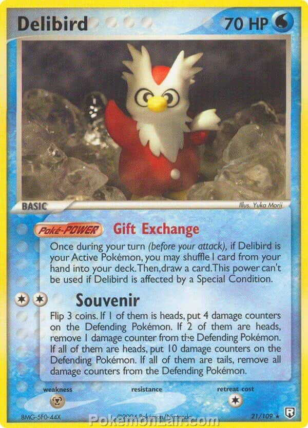 2004 Pokemon Trading Card Game EX Team Rocket Returns Price List 21 Delibird