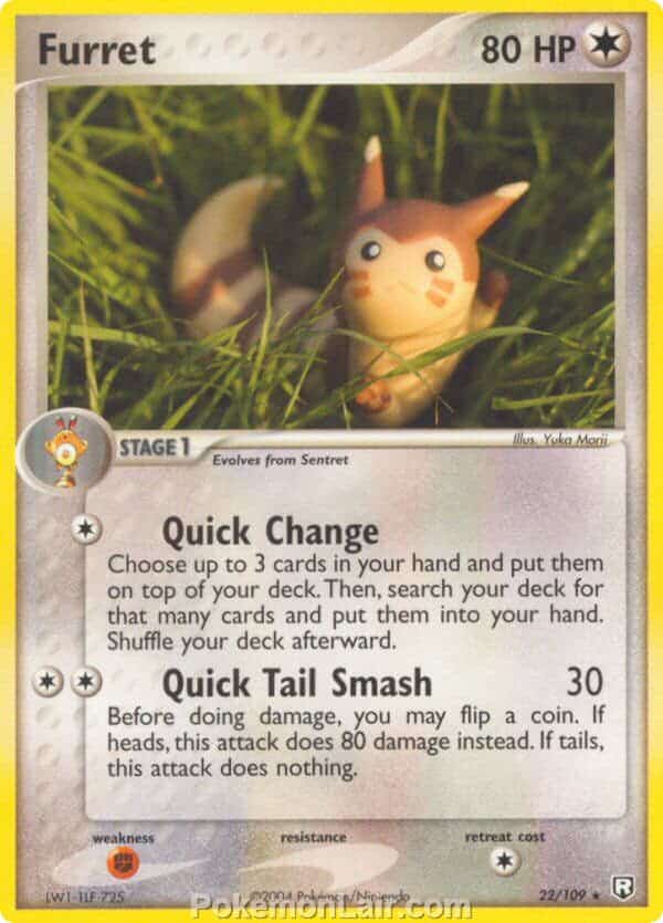 2004 Pokemon Trading Card Game EX Team Rocket Returns Price List 22 Furret