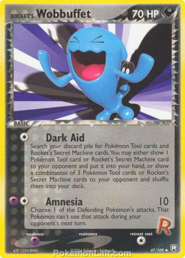 2004 Pokemon Trading Card Game EX Team Rocket Returns Price List 47 Rockets Wobbuffet