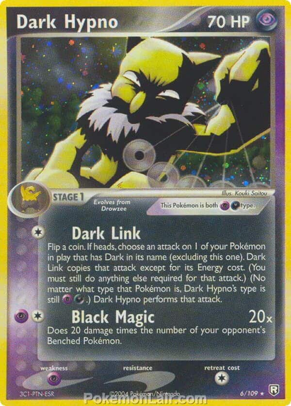 2004 Pokemon Trading Card Game EX Team Rocket Returns Price List 6 Dark Hypno