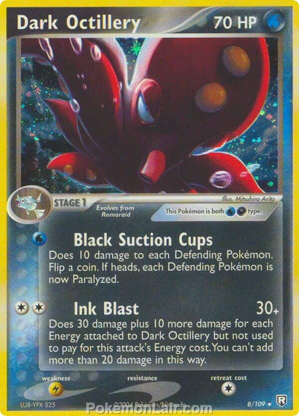 2004 Pokemon Trading Card Game EX Team Rocket Returns Set 8 Dark Octillery