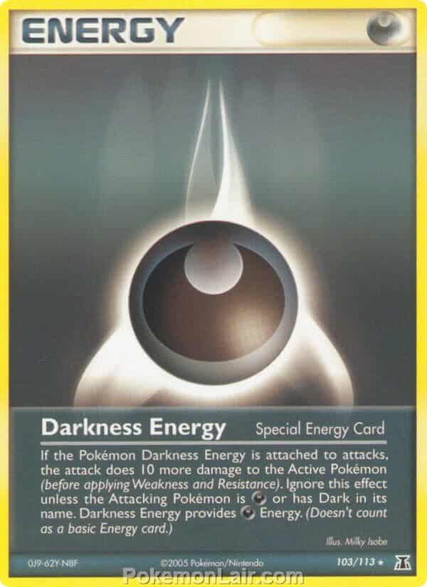 2005 Pokemon Trading Card Game EX Delta Species Price List 103 Darkness Energy