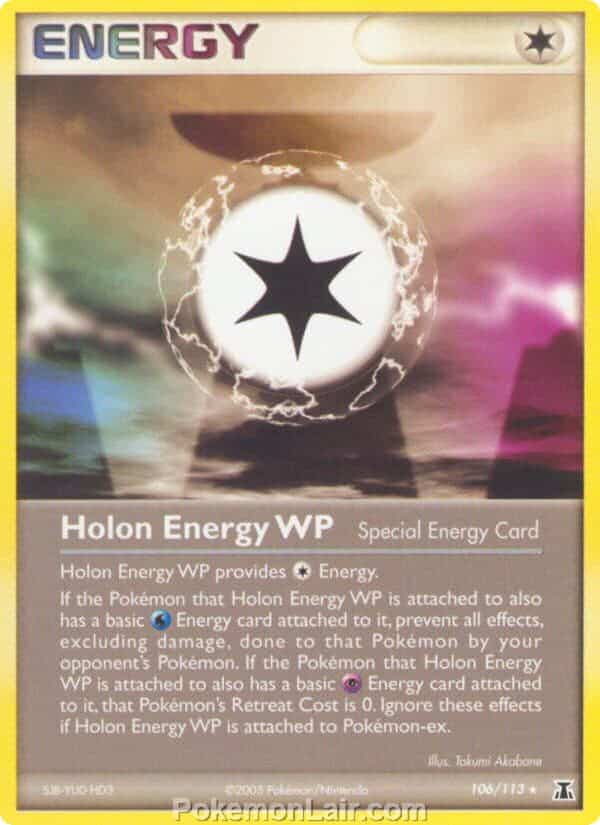 2005 Pokemon Trading Card Game EX Delta Species Price List 106 Holon Energy WP