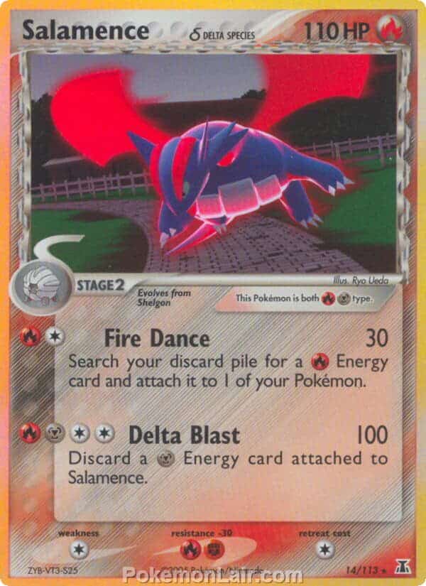 2005 Pokemon Trading Card Game EX Delta Species Price List 14 Salamence Delta Species