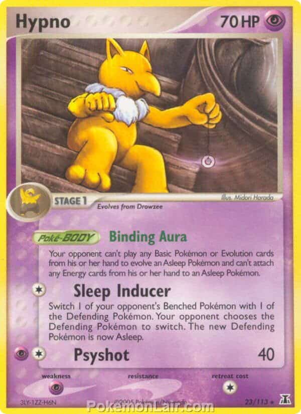 2005 Pokemon Trading Card Game EX Delta Species Price List 23 Hypno