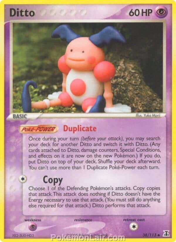 2005 Pokemon Trading Card Game EX Delta Species Price List 38 Ditto
