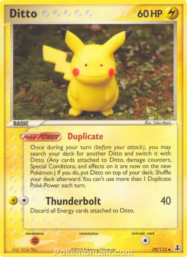 2005 Pokemon Trading Card Game EX Delta Species Price List 39 Ditto
