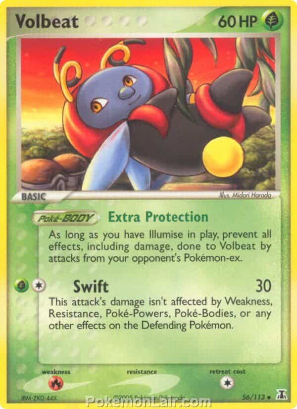 2005 Pokemon Trading Card Game EX Delta Species Price List 56 Volbeat