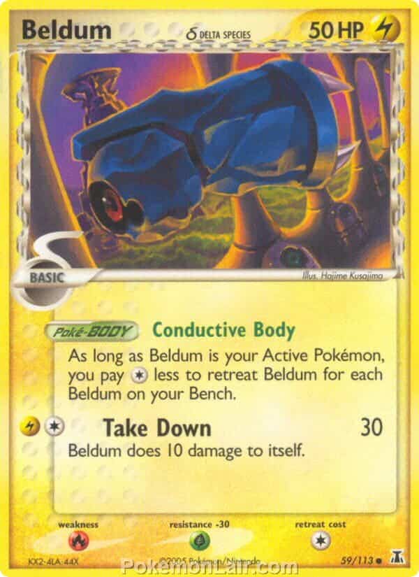 2005 Pokemon Trading Card Game EX Delta Species Price List 59 Beldum Delta Species