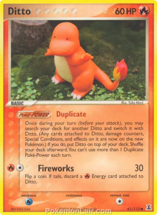 2005 Pokemon Trading Card Game EX Delta Species Price List 61 Ditto