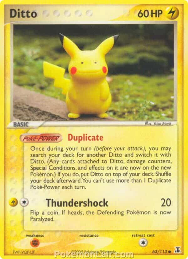 2005 Pokemon Trading Card Game EX Delta Species Price List 63 Ditto