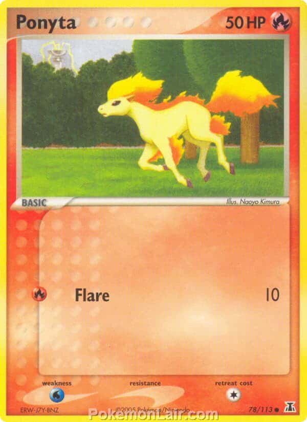 2005 Pokemon Trading Card Game EX Delta Species Price List 78 Ponyta