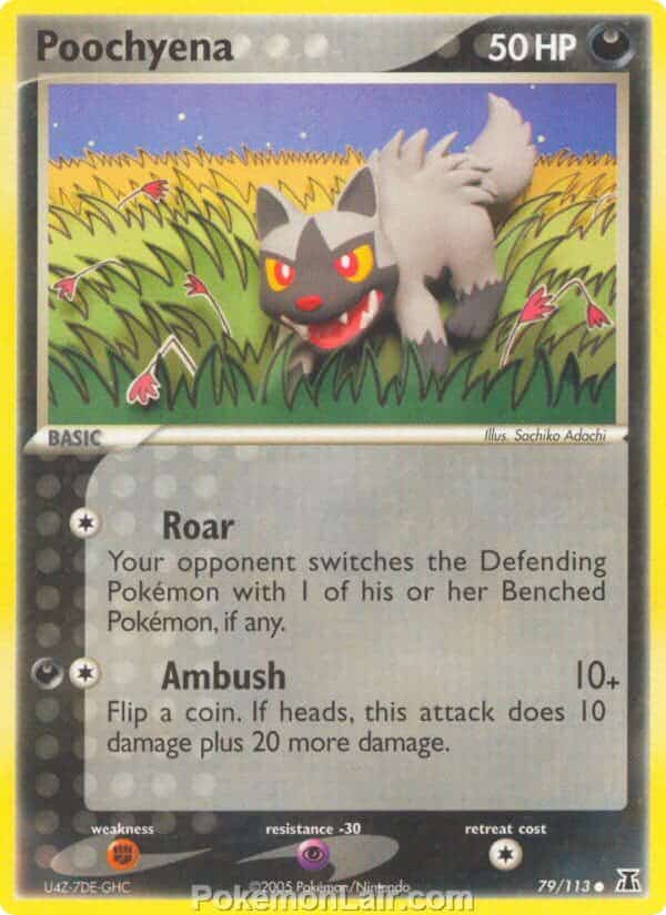 2005 Pokemon Trading Card Game EX Delta Species Price List 79 Poochyena