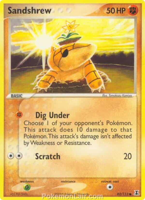 2005 Pokemon Trading Card Game EX Delta Species Price List 82 Sandshrew