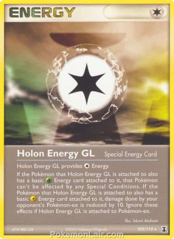 2005 Pokemon Trading Card Game EX Delta Species Set 105 Holon Energy GL