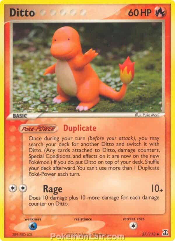 2005 Pokemon Trading Card Game EX Delta Species Set 37 Ditto