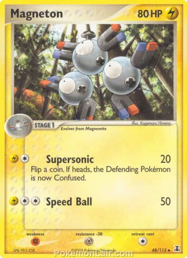 2005 Pokemon Trading Card Game EX Delta Species Set 48 Magneton