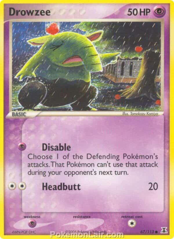 2005 Pokemon Trading Card Game EX Delta Species Set 67 Drowzee