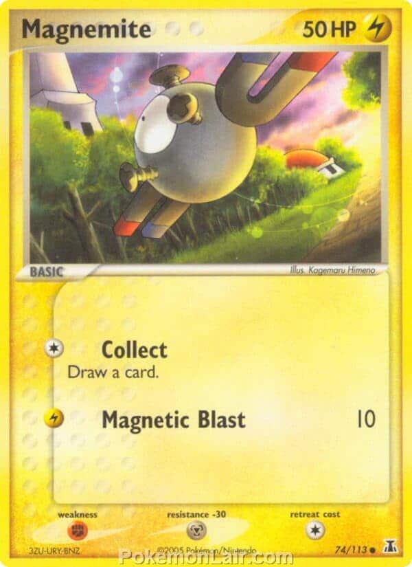 2005 Pokemon Trading Card Game EX Delta Species Set 74 Magnemite