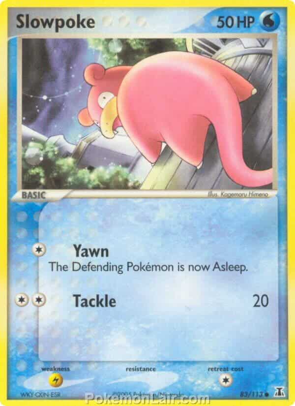 2005 Pokemon Trading Card Game EX Delta Species Set 83 Slowpoke