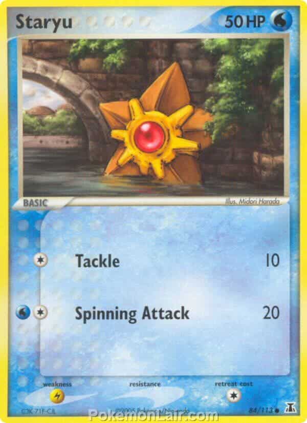 2005 Pokemon Trading Card Game EX Delta Species Set 84 Staryu