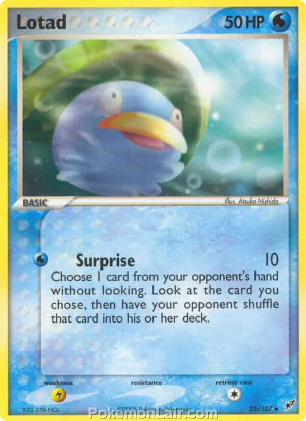 2005 Pokemon Trading Card Game EX Deoxys Price List 35 Lotad