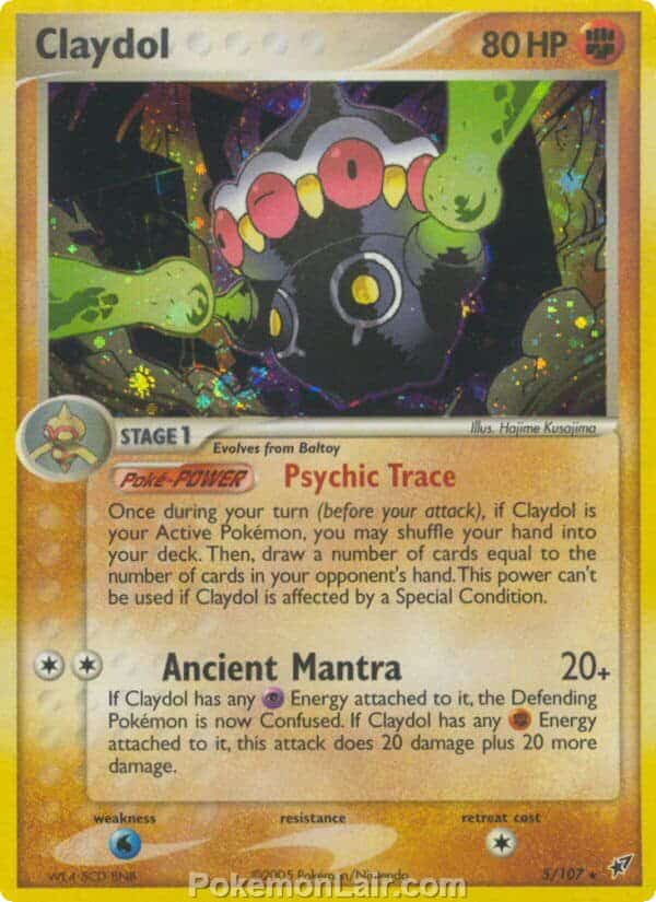 2005 Pokemon Trading Card Game EX Deoxys Price List 5 Claydol