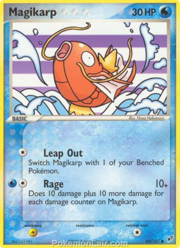 2005 Pokemon Trading Card Game EX Deoxys Price List 64 Magikarp