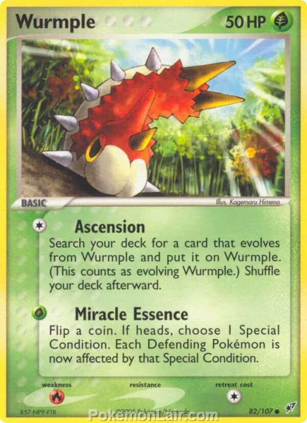 2005 Pokemon Trading Card Game EX Deoxys Price List 82 Wurmple
