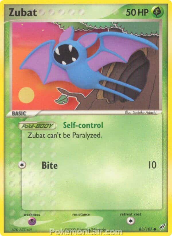 2005 Pokemon Trading Card Game EX Deoxys Price List 83 Zubat