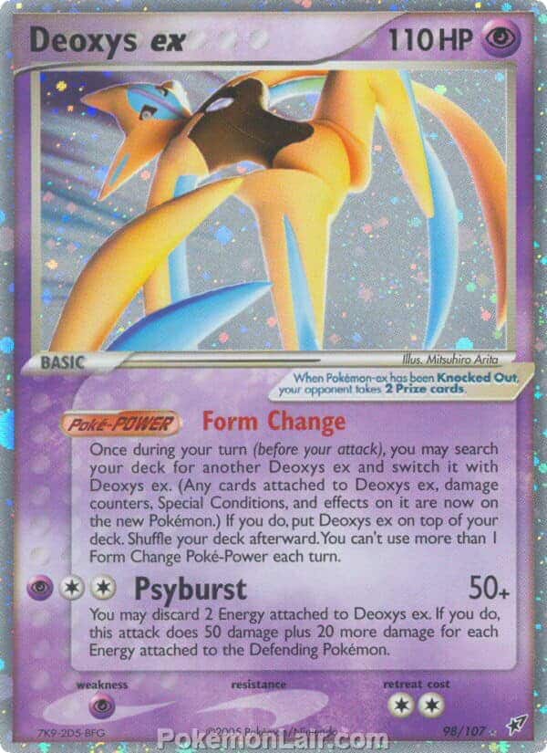 2005 Pokemon Trading Card Game EX Deoxys Price List 98 Deoxys EX