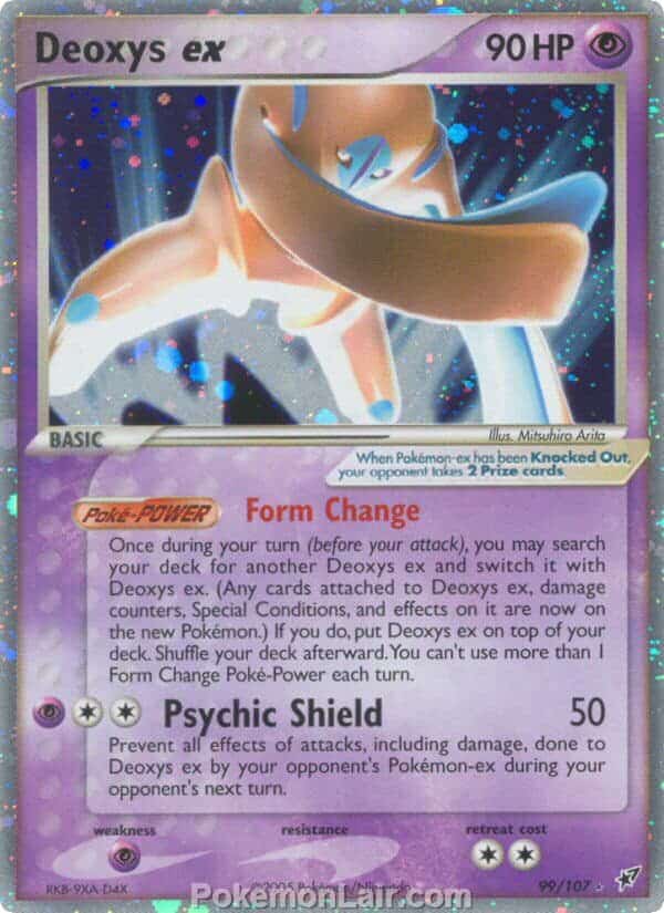 2005 Pokemon Trading Card Game EX Deoxys Price List 99 Deoxys EX