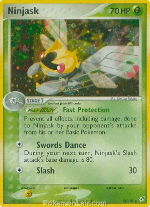 2005 Pokemon Trading Card Game EX Deoxys Set 13 Ninjask