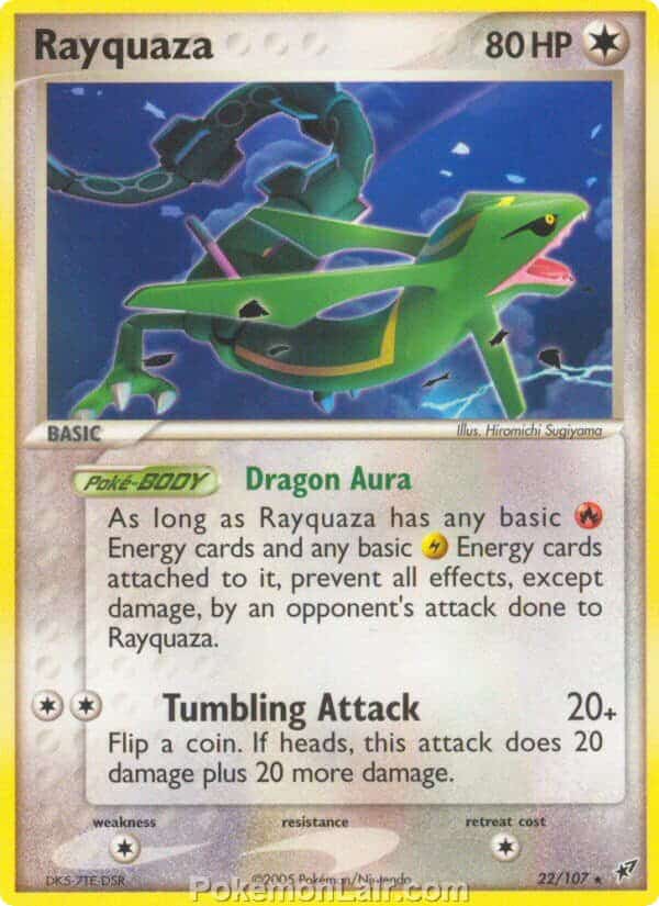2005 Pokemon Trading Card Game EX Deoxys Set 22 Rayquaza