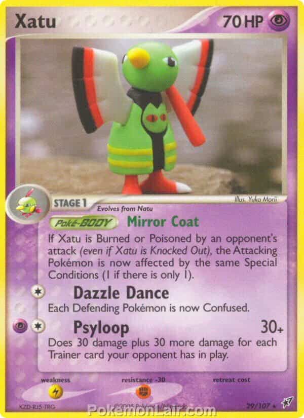 2005 Pokemon Trading Card Game EX Deoxys Set 29 Xatu