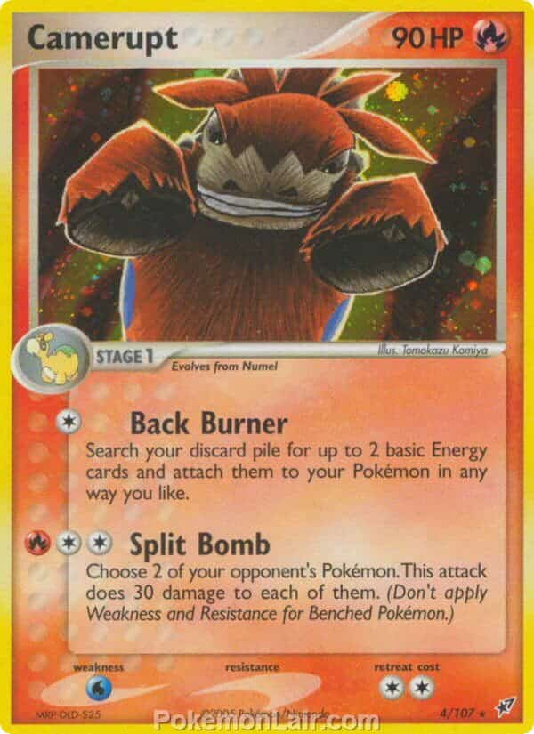 2005 Pokemon Trading Card Game EX Deoxys Set 4 Camerupt
