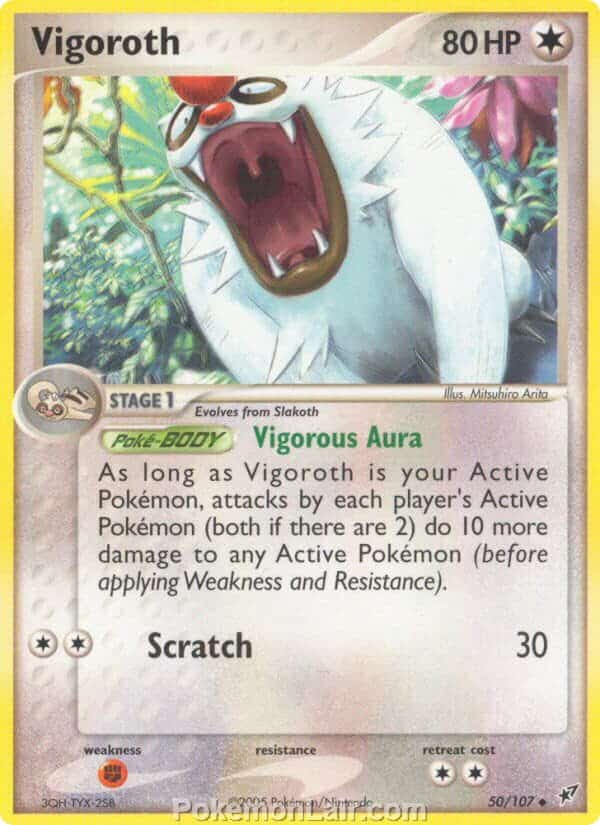 2005 Pokemon Trading Card Game EX Deoxys Set 50 Vigoroth