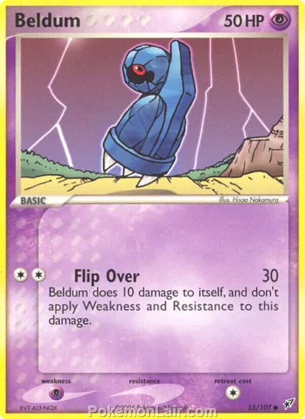 2005 Pokemon Trading Card Game EX Deoxys Set 55 Beldum