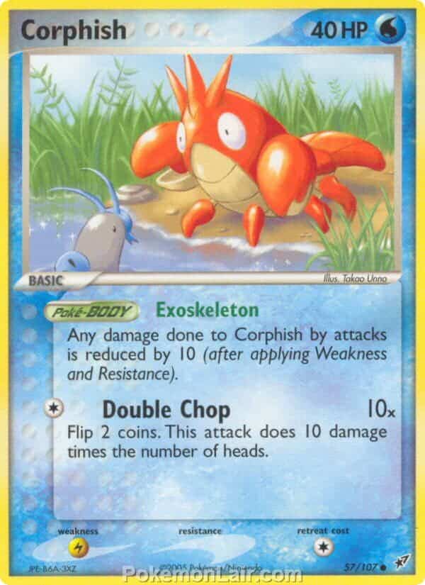 2005 Pokemon Trading Card Game EX Deoxys Set 57 Corphish
