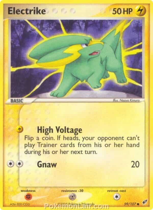 2005 Pokemon Trading Card Game EX Deoxys Set 59 Electrike